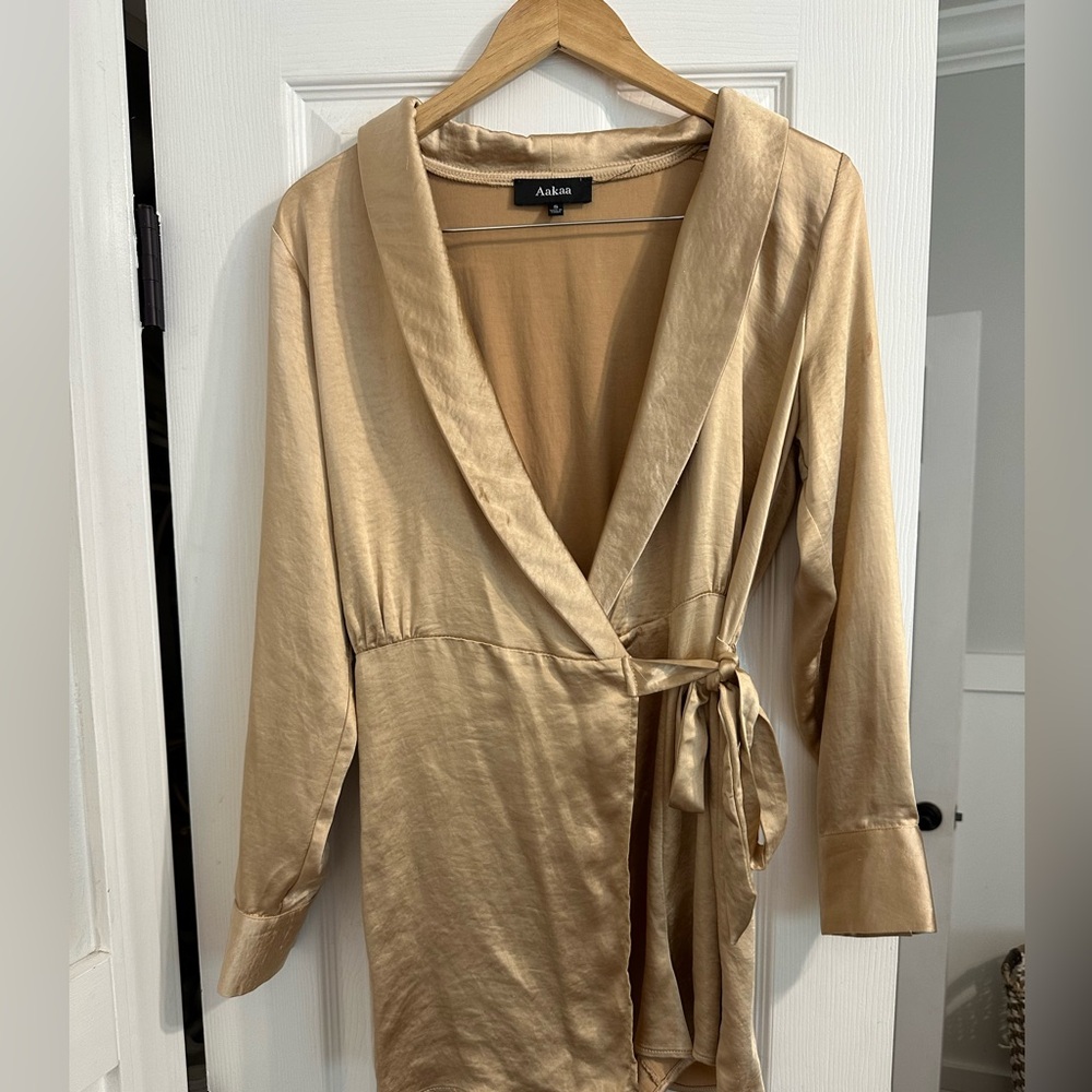 Satin Romper - looks like cocktail dress